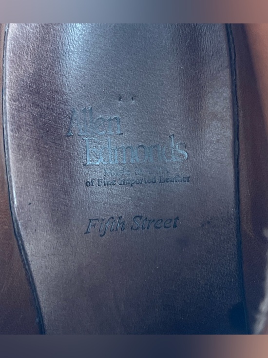 Allen Edmonds Fifth Street Dress Shoes Ankle Boot 10.5 D Brown Cap Toe Oxfords main image 7
